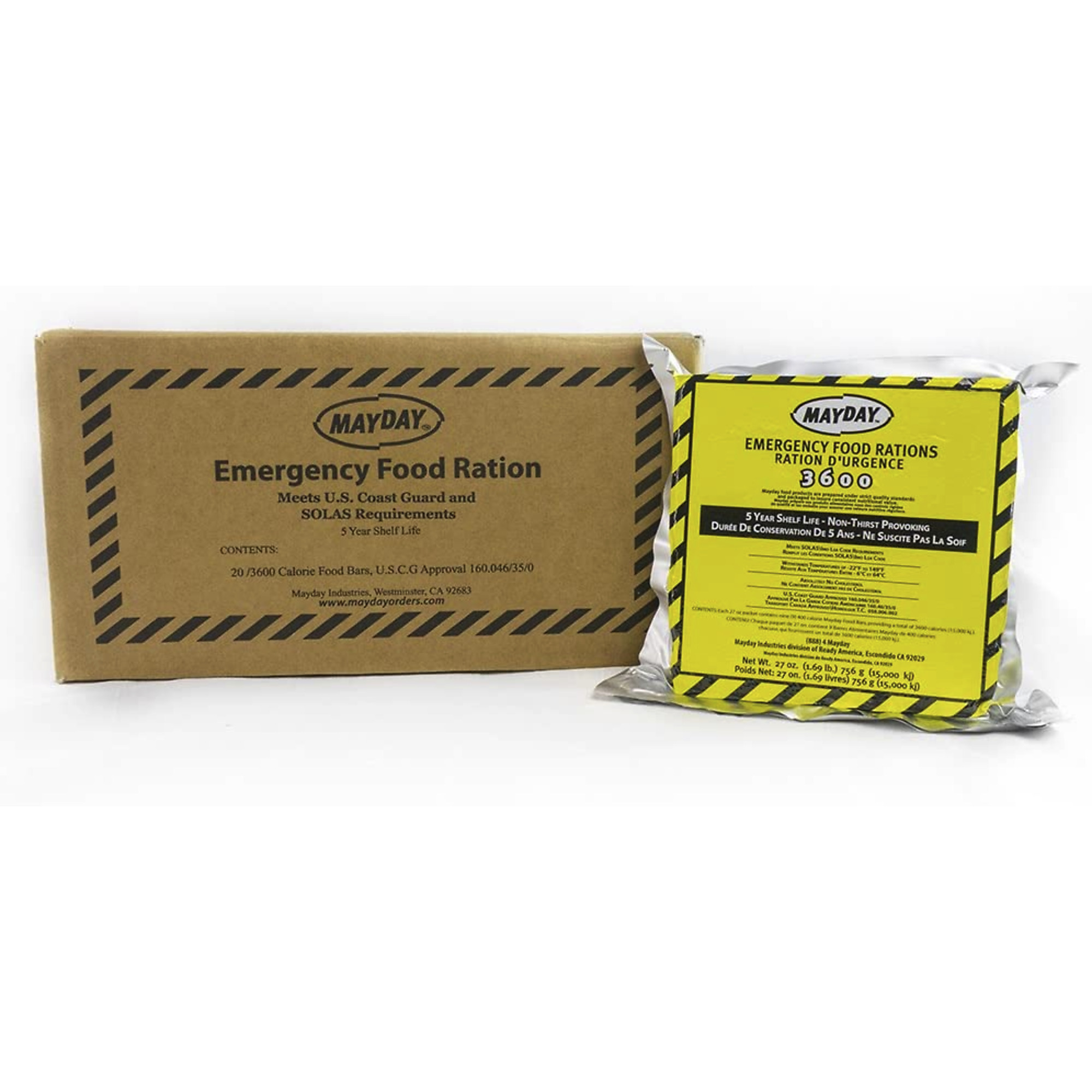 Ready America, Food Bar 3600 Calorie - 20 Pack, Pieces (qty.) 20 Model# 73513